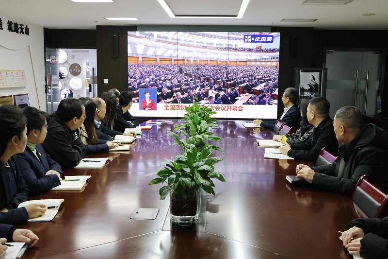 華山營(yíng)銷(xiāo)公司組織觀看2024年全國(guó)兩會(huì)開(kāi)幕式