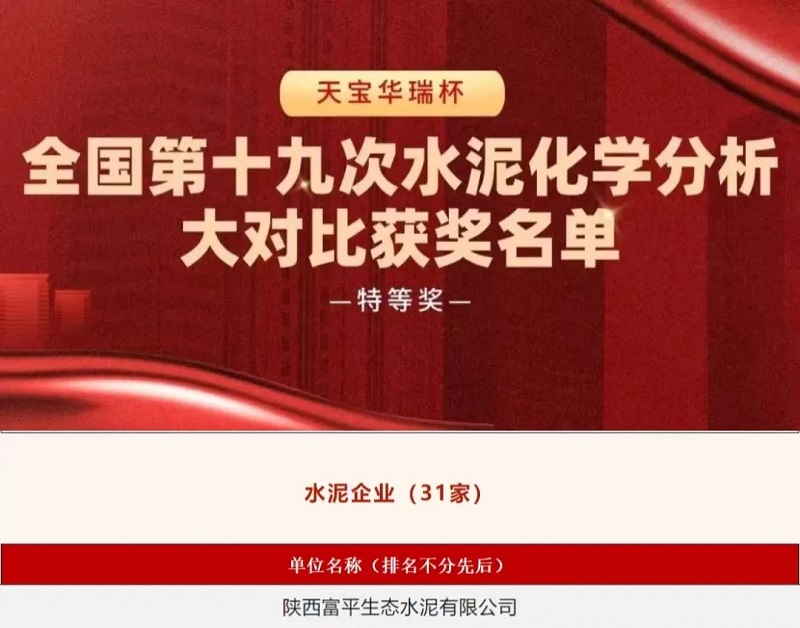 點(diǎn)贊！富平公司首次斬獲特等獎(jiǎng)